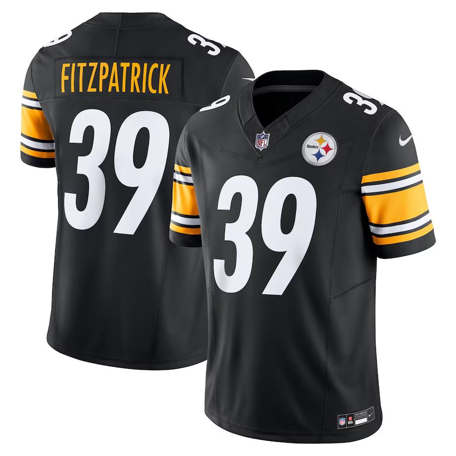 Men Pittsburgh Steelers #39 Minkah Fitzpatrick Nike Black Vapor F.U.S.E. Limited NFL Jersey